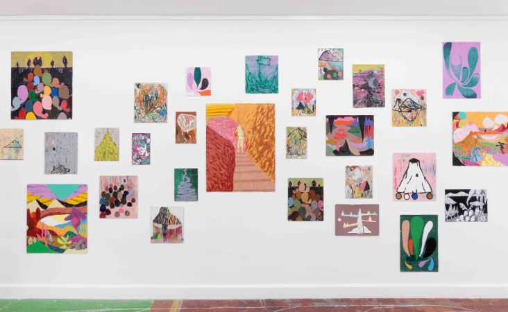 Exhibition shot for The Primordial Soup Shuffle. All images courtesy of Francisco Mendes Moreira and Public Gallery. Via Creative Boom submission.