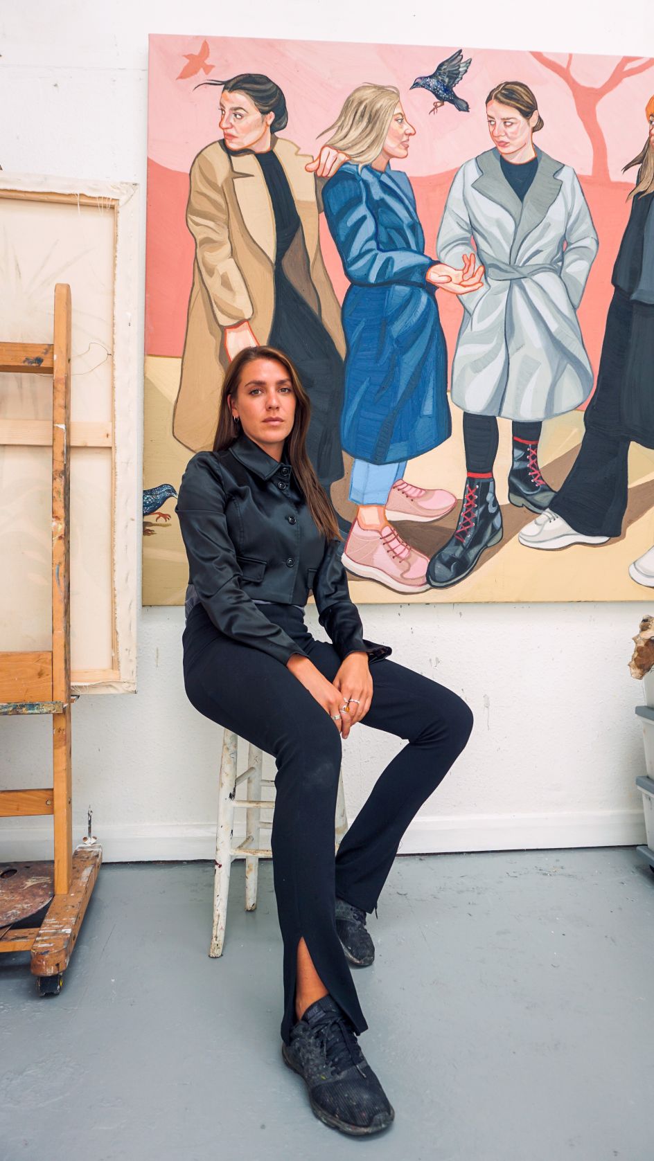 Ania Hobson in her studio