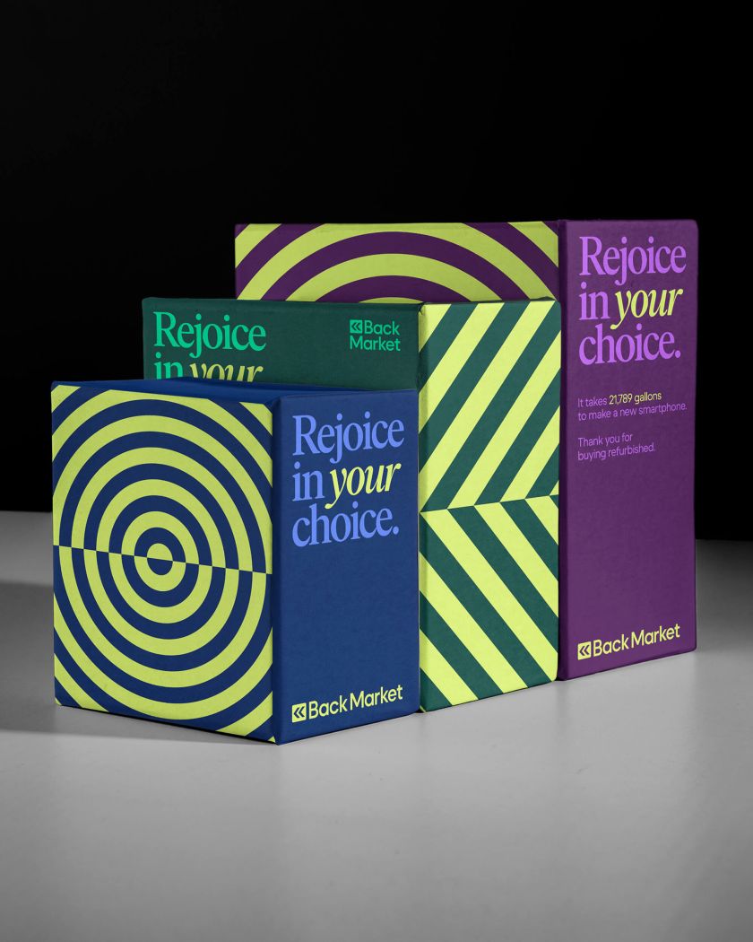 Visual identity for refurb site Back Market channels its passion for change