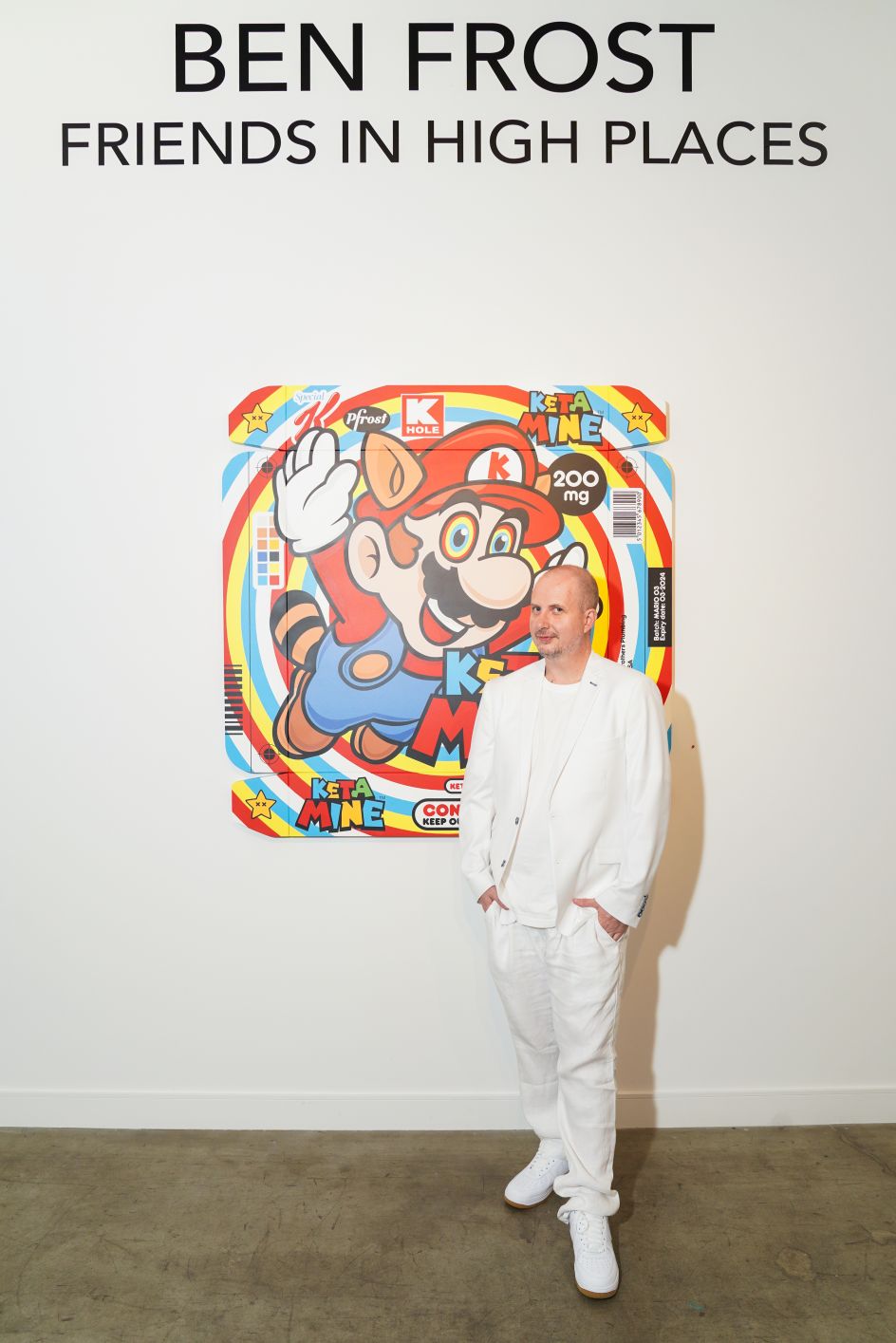 Ben Frost, on the opening night of his new show. Photography by Presley Ann