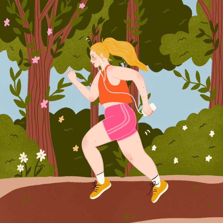 Running in shorts © Emmy Lupin