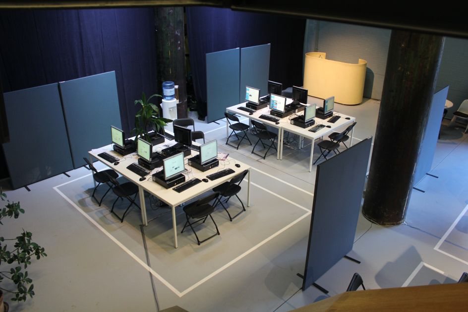 Jonas Lund Operation Earnest Voice, 2018, installation/performance. Courtesy the artist