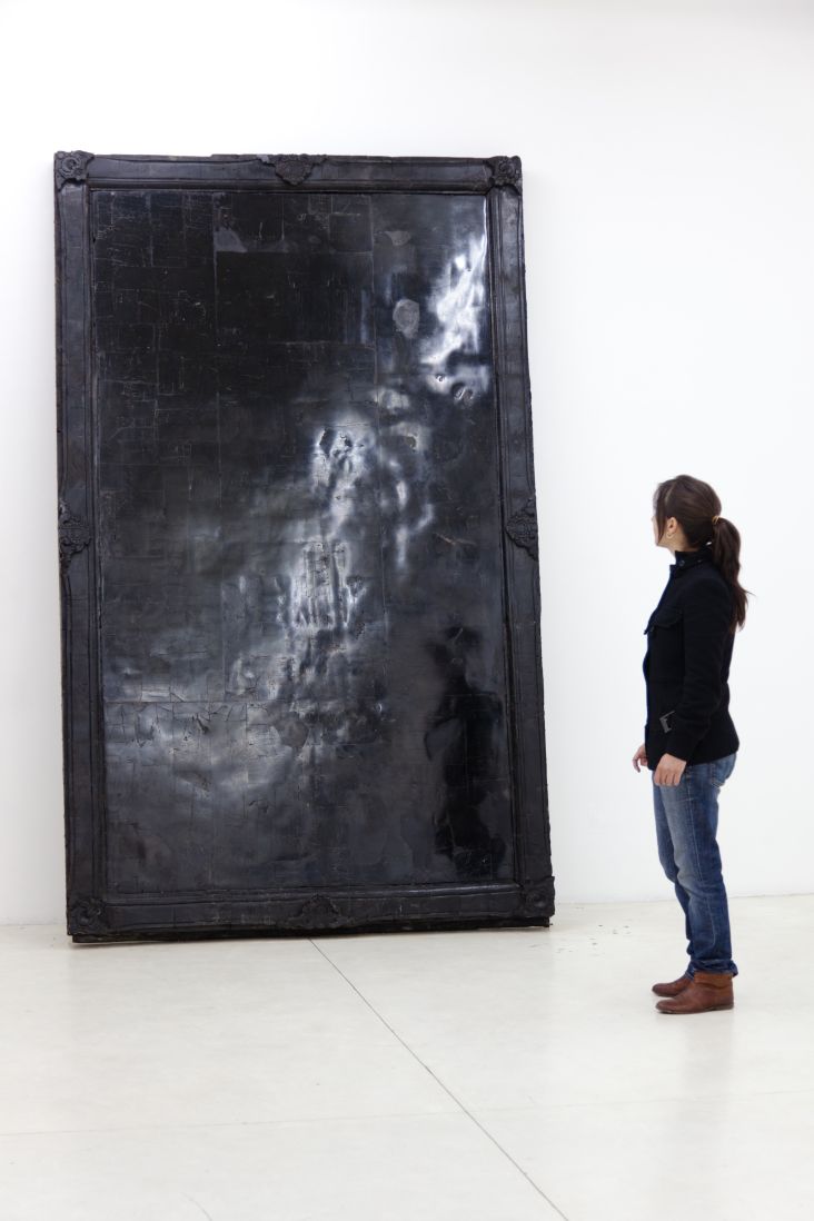 Alejandra Prieto Coal Mirror ( 2011),© Alejandra Prieto, 2011 Image courtesy of the Saatchi Gallery, London