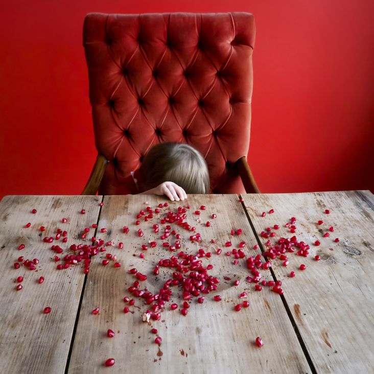 Pomegranate seeds, Rockport, Maine, 2012 © Cig Harvey courtesy Beetles + Huxley Gallery