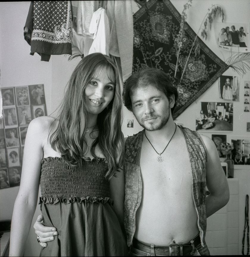 Vanessa Swann and Baz O’Connell, Bishops Way, 1979 © Joyce Edwards