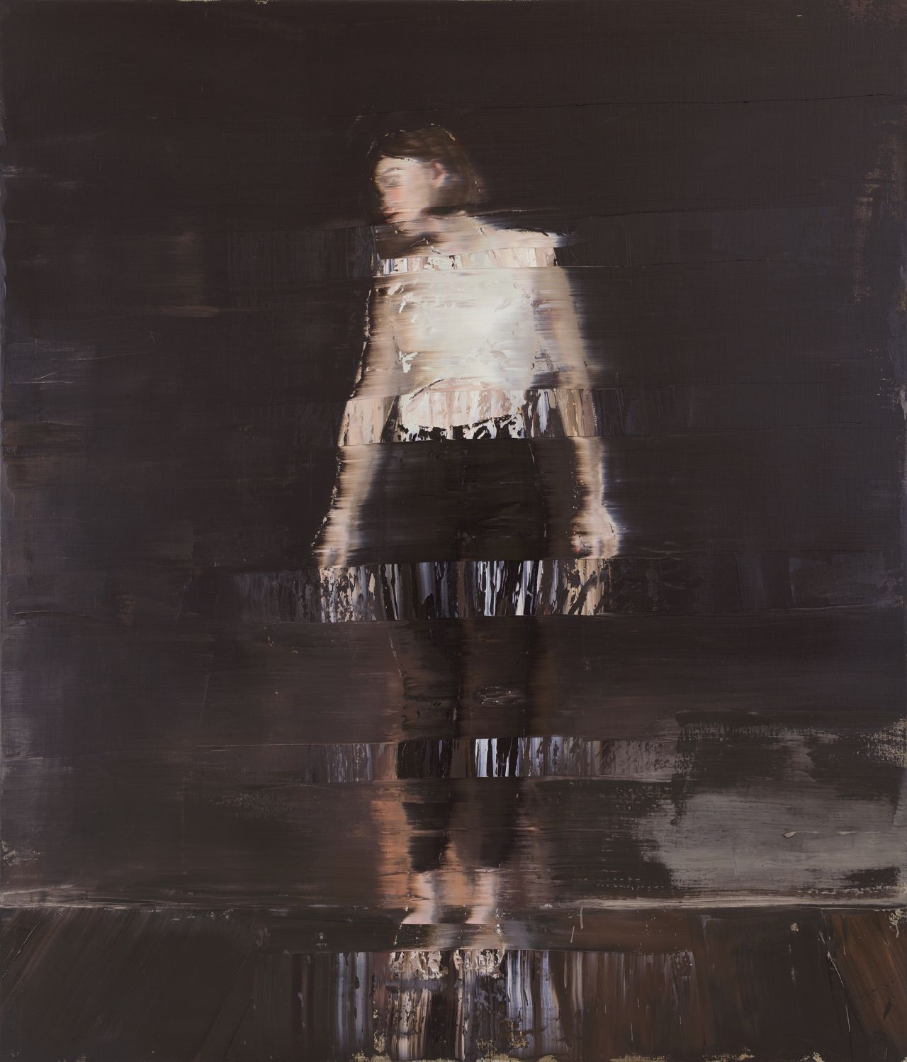 Black Painter's Room, 2018, Oil on canvas, 210 x 180 cm, Opera Gallery