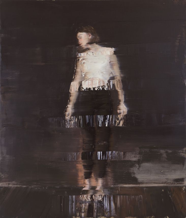 Black Painter's Room, 2018, Oil on canvas, 210 x 180 cm, Opera Gallery