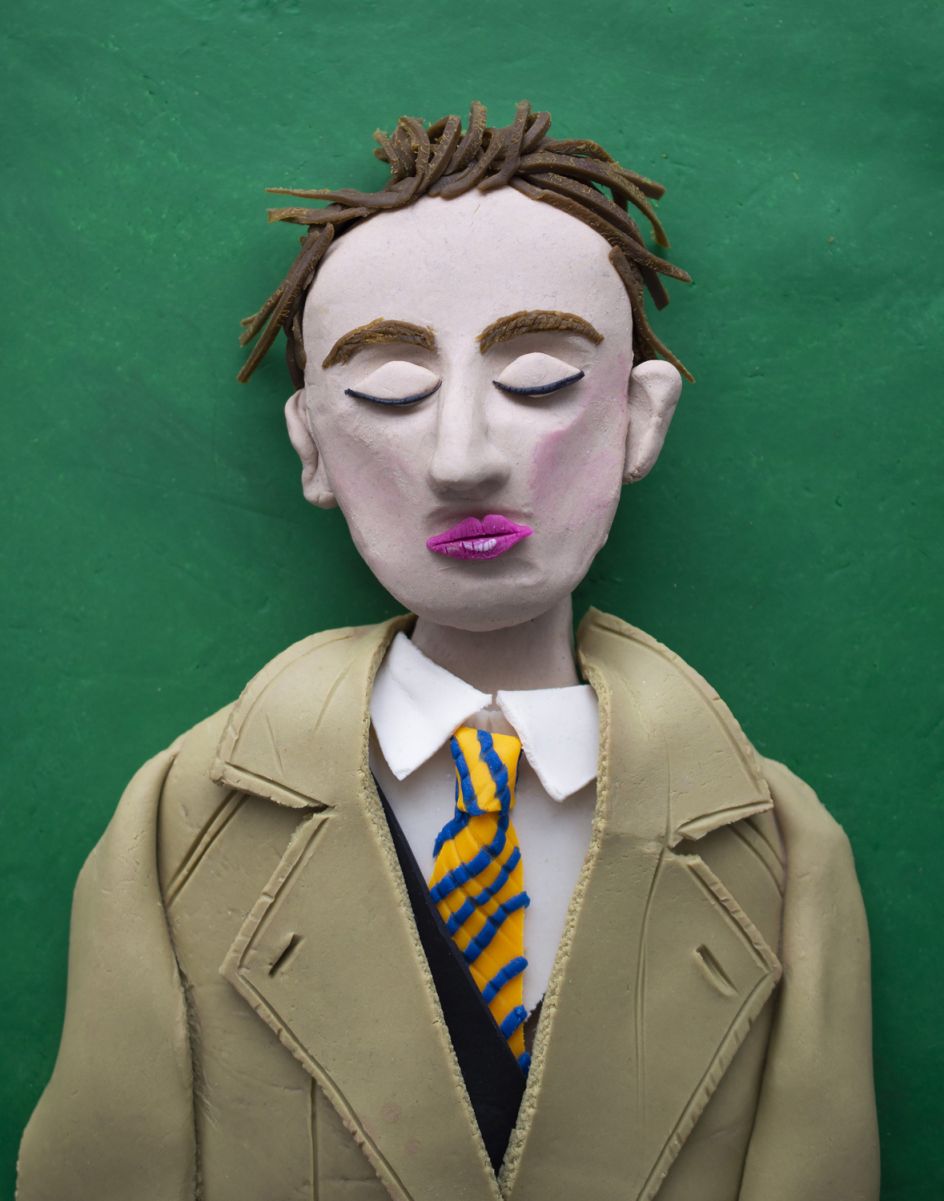 Original photograph: Yves Tanguy, self-portrait in a photomaton c. 1929 rendered in Play-Doh © Eleanor Macnair