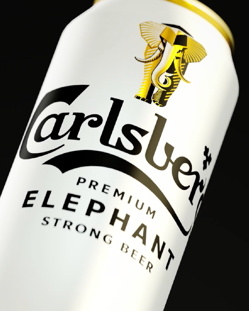 Taxi Studio designs stand-out identity for Carlsberg Elephant