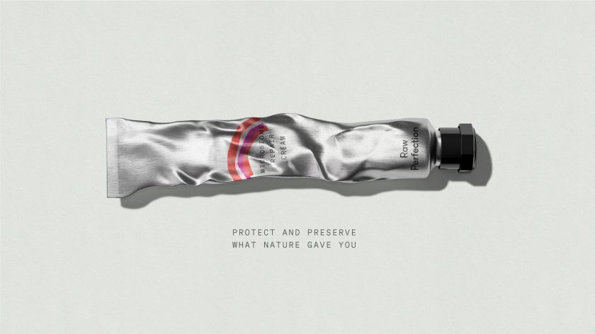 Everland applies 'candid and rugged aesthetic' to skincare brand Raw Perfection