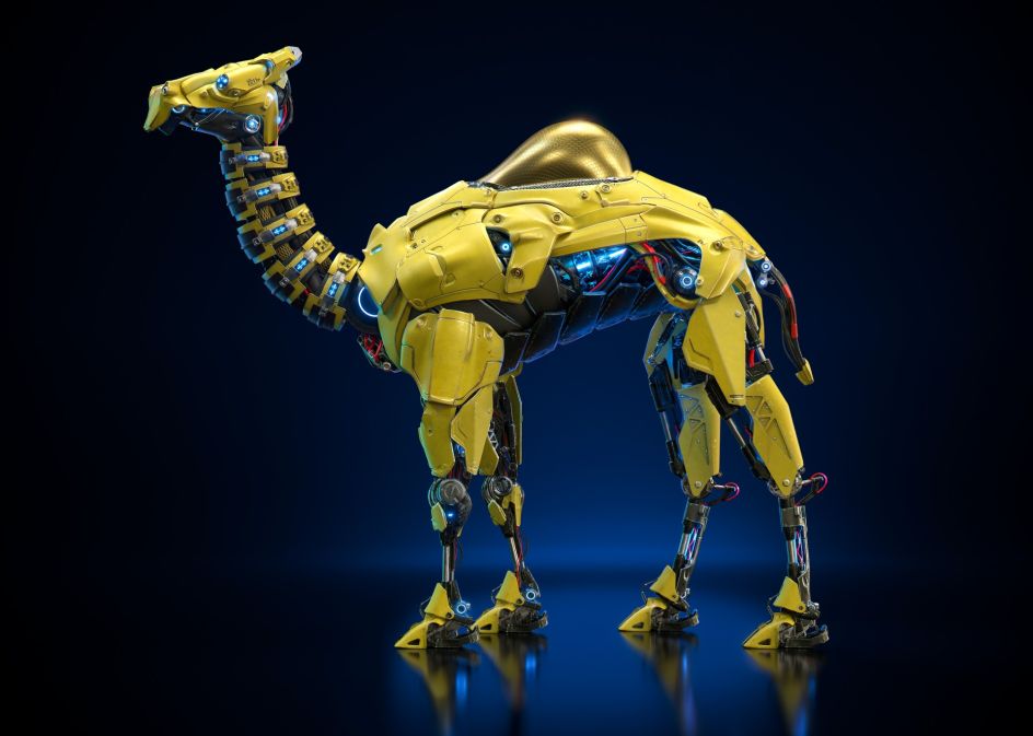 Camel Robot Digital Art by Edu Torres. Winner in the Computer Graphics and 3D Model Design Category, 2019-2020