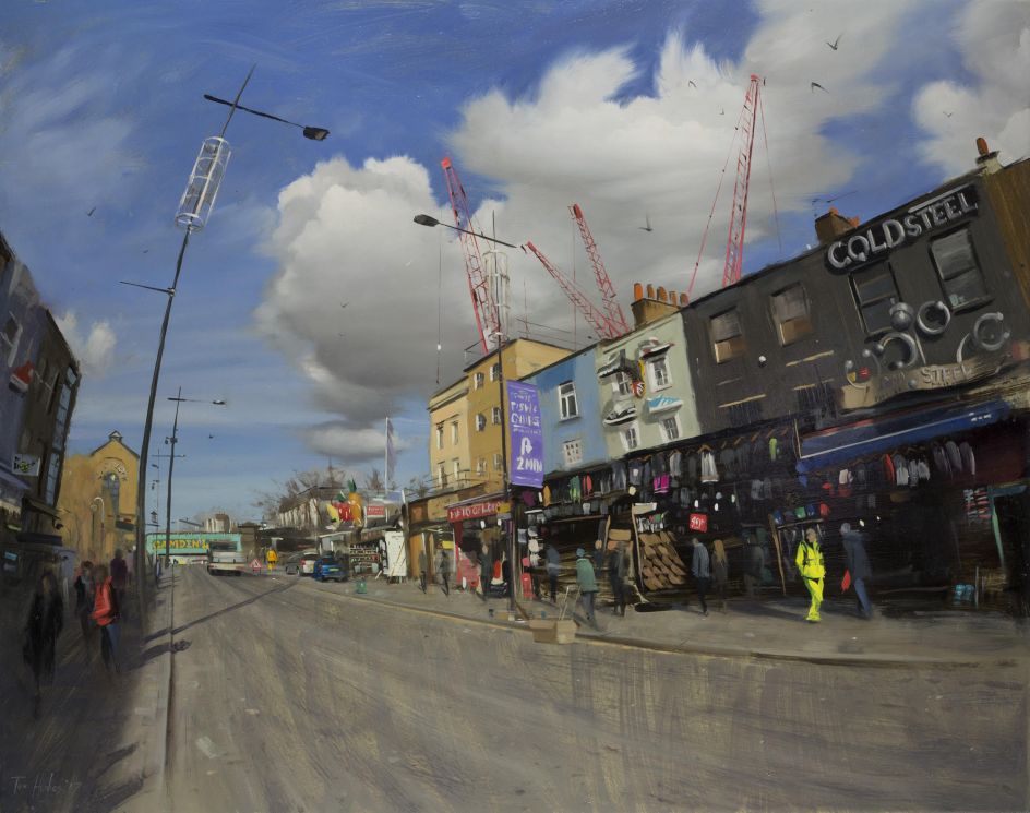 Camden High Street, big clouds, March © Tom Hughes