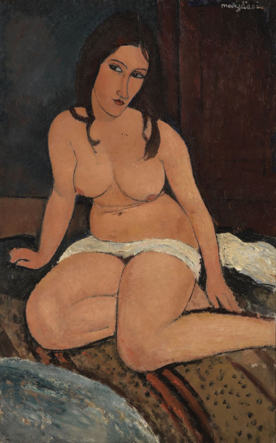 Seated Nude 1917 Oil paint on canvas 1140 x 740 mm Royal Museum of Fine Arts Antwerp, Lukasart in Flanders Photo credit: Hugo Maertens