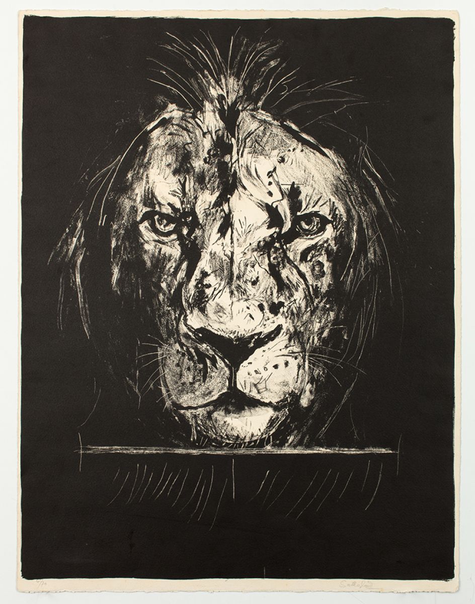 Graham Sutherland Lion, 1968 lithograph From: A Bestiary and Some Correspondences portfolio of twenty six colour lithographs Courtesy Marlborough Fine Art