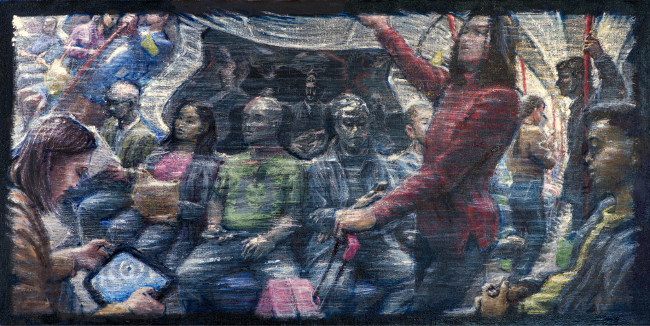 Central, oil on canvas 51x102cm © Julian Bell