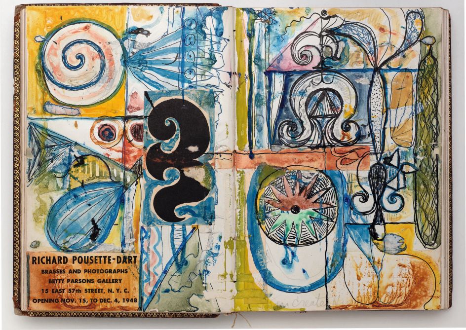 Page from Notebook B-114 (Knights of Pythias) c. 1940s The Richard Pousette-Dart Estate.