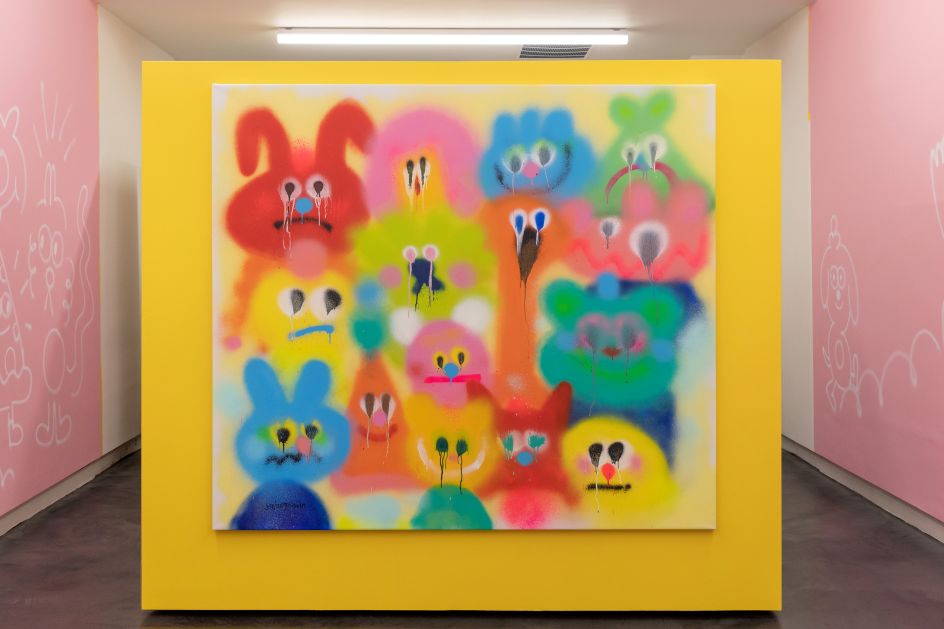 Eye Candy © Jon Burgerman. Image by Dan Watkins Photography, courtesy of Praise Shadows Art Gallery