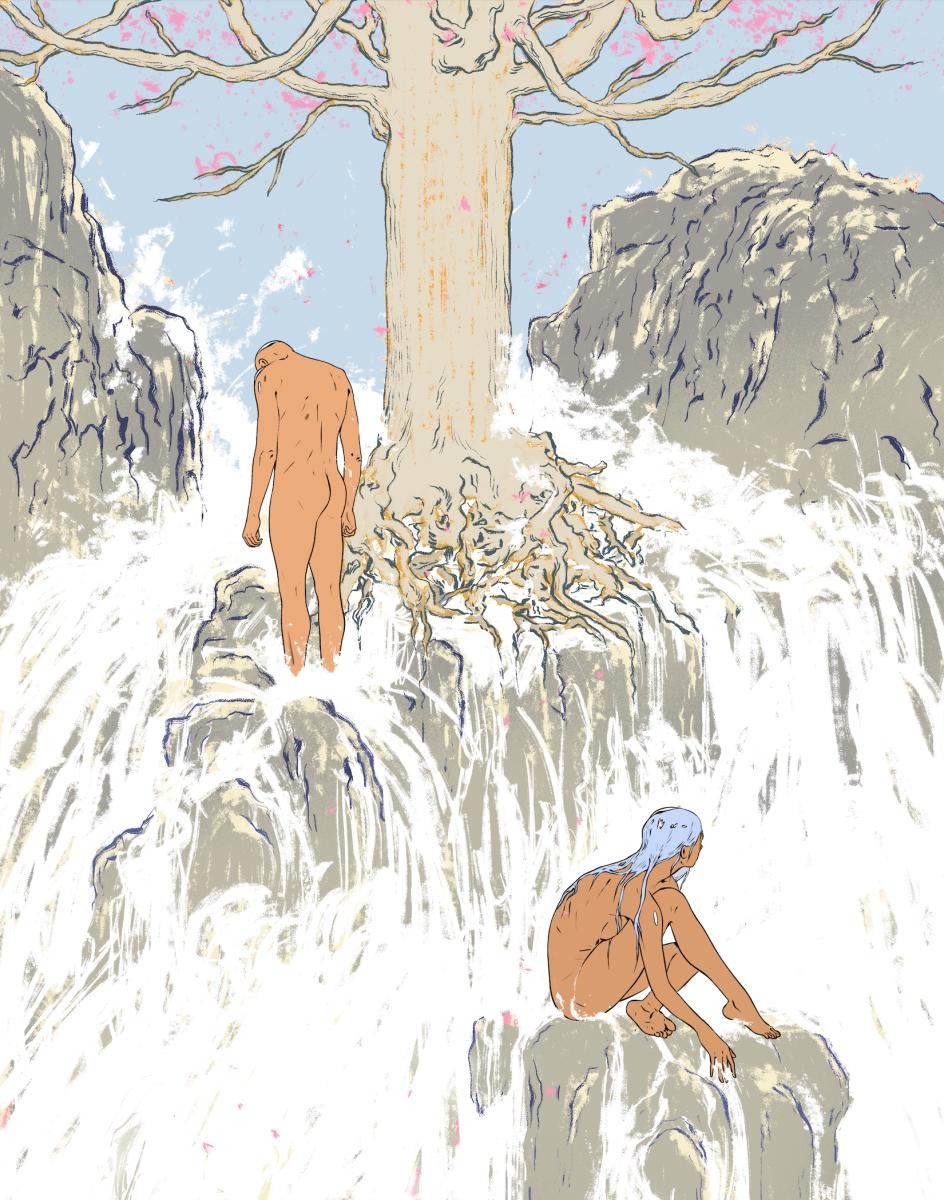 Even moments of non-direct interaction make for beautiful illustrations