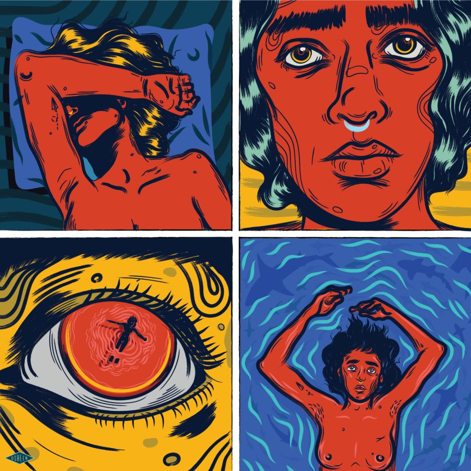 Strange Dreams – Series based on vivid dreams as a result of sleep paralysis, difficulties of everyday routine, and social anxiety respectively © Osheen Siva