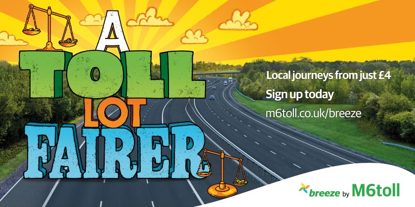 One Black Bear's ad campaign for M6 Toll is bursting with colour and life