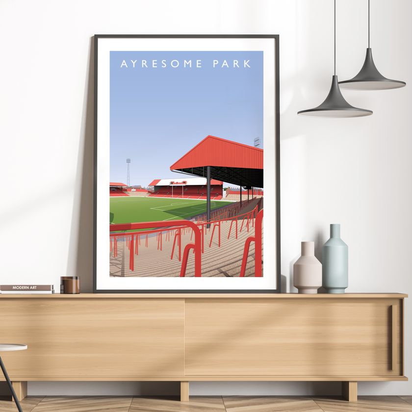Matthew J Wood's illustrated posters are a loving tribute to English football stadiums