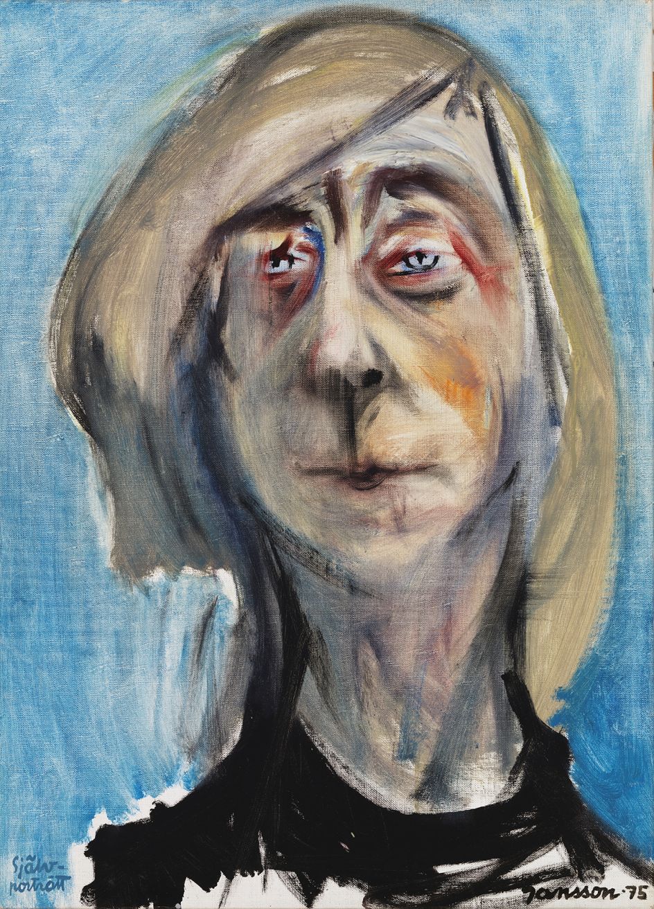 Tove Jansson, Self-Portrait, 1975, Oil, 65 x 47 cm, Private Collection. Photo: Finnish National Gallery / Yehia Eweis