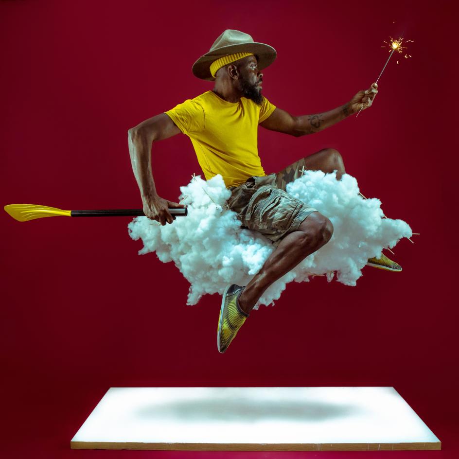 Going Home, 2019, by Benji Reid