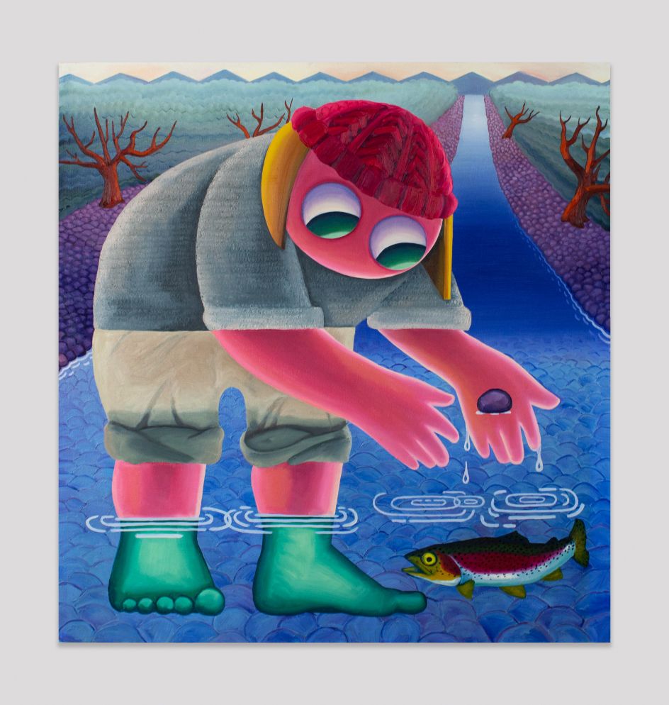 River Rocks with Rainbow Trout, 2021 © Natalie Wadlington