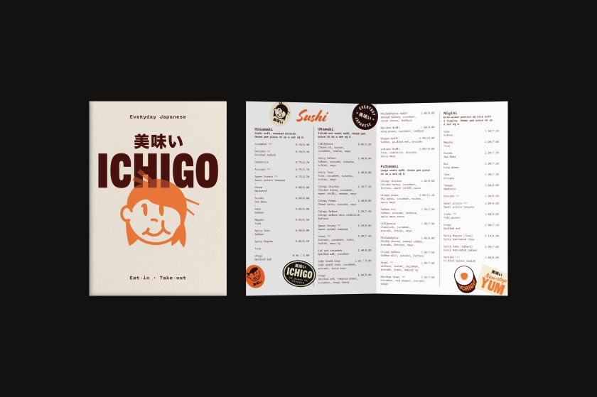 Branding for Glasgow sushi spot combines the best of Japanese and US culture