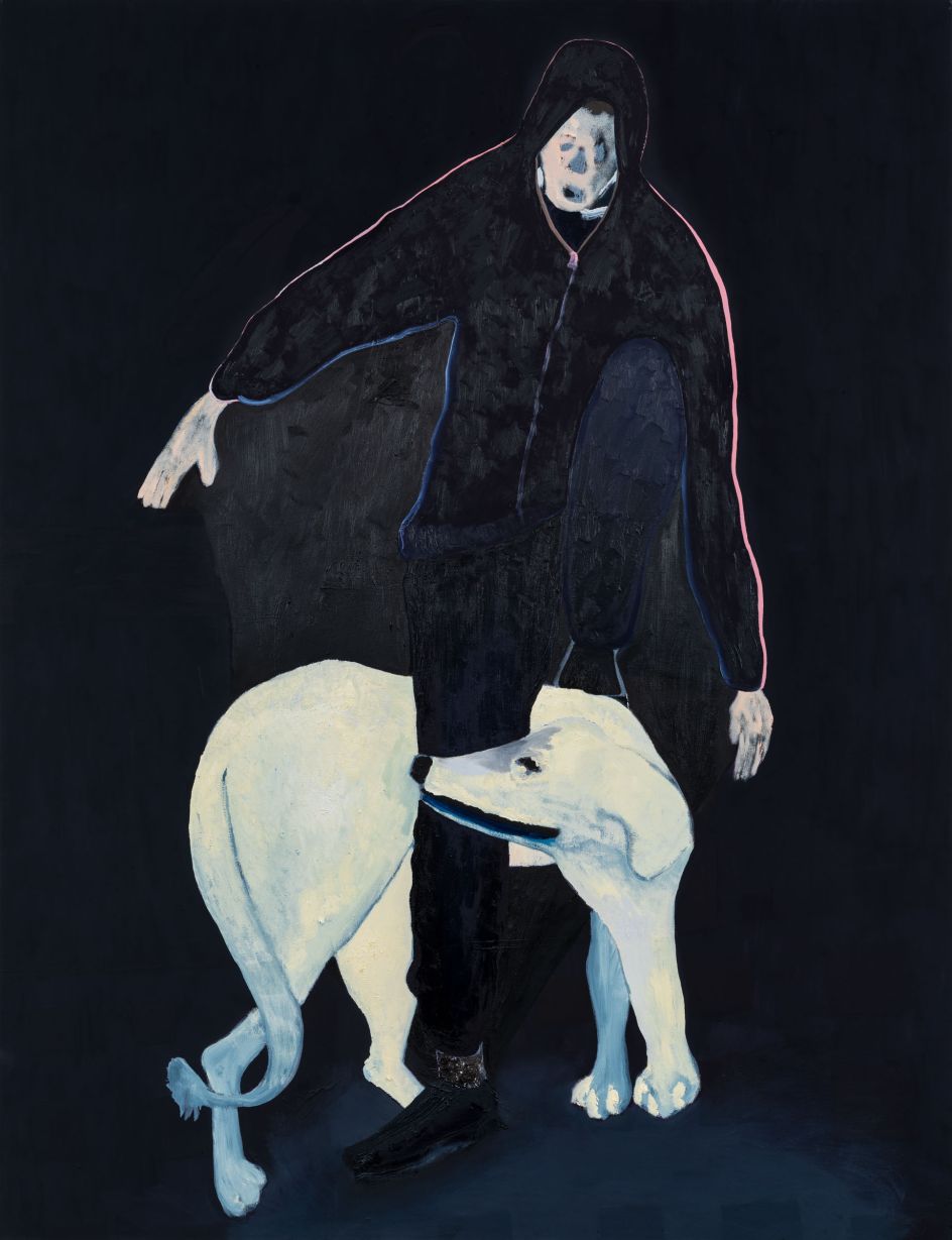 nice dog, 2019. © Florian Krewer. Courtesy Michael Werner Gallery, New York and London