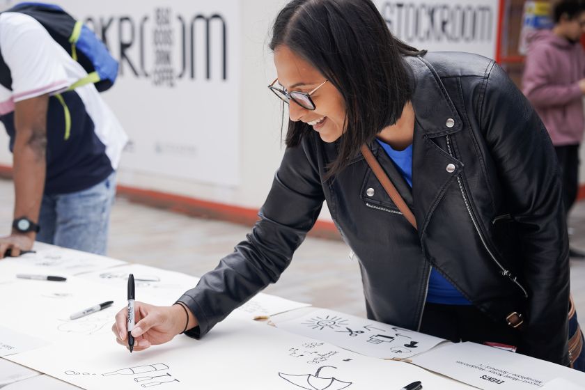 Branding for new cultural hub inspired by Brutalism and community artwork