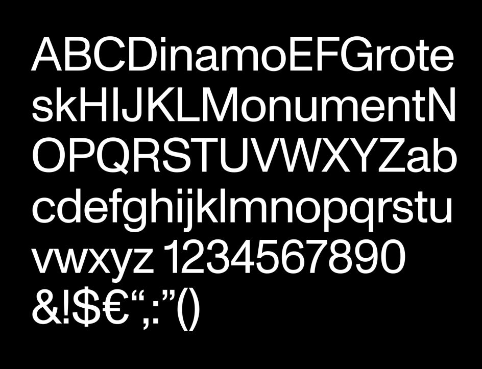 Monument Grotesk by Dinamo Typefaces GmbH