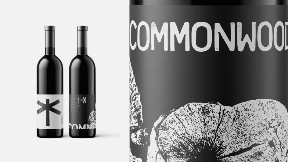 Commonwood wine labels by &Something