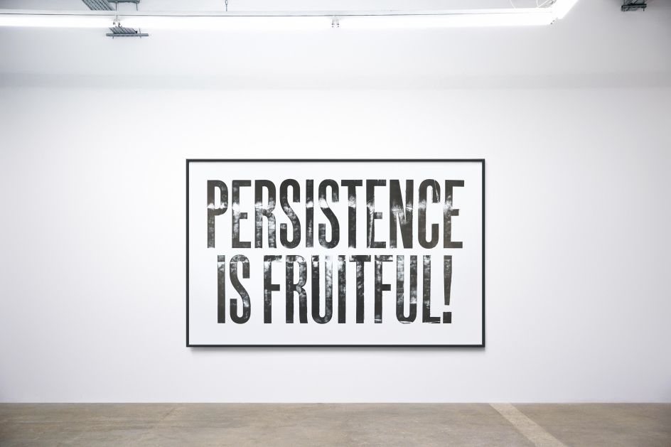 Large scale letterpress print made using a vintage steam roller, commissioned by Ditchling Museum of Art and Craft