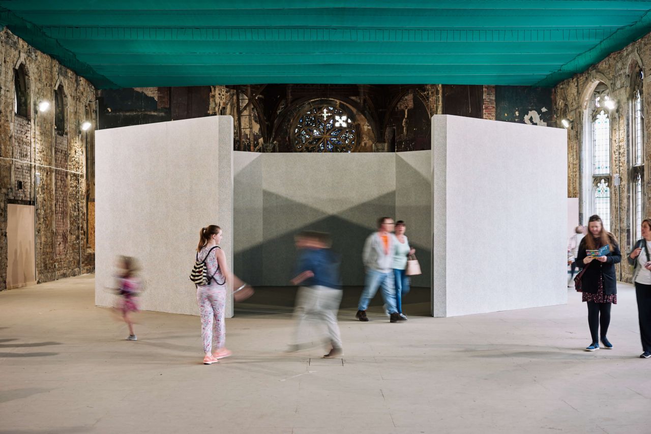 A Subjective Mix, Liz West, 2018, Wood and wallpaper © Gu at GS Visuals