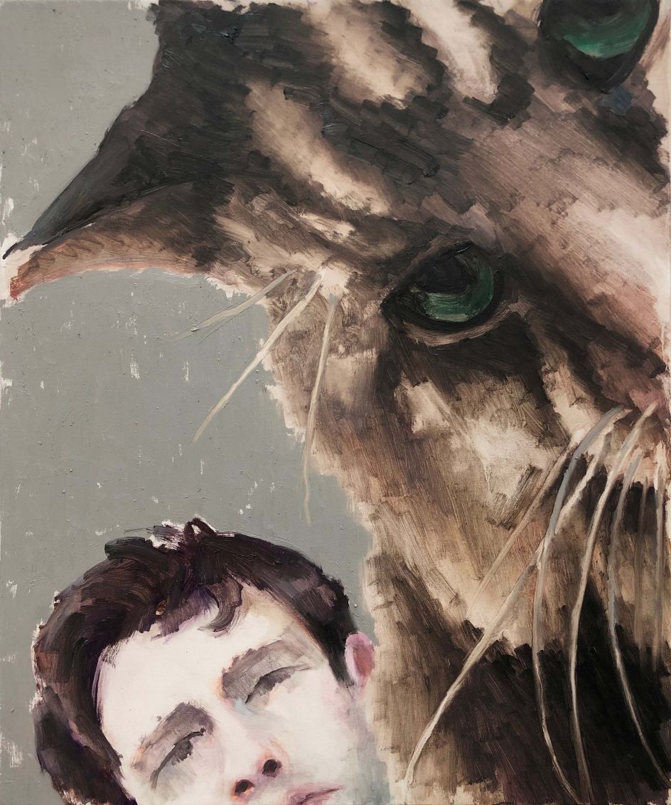 Self Portrait with Cat, 2019