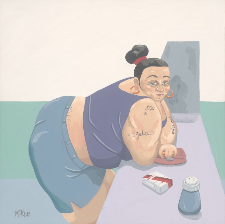 Julie at the Chippy © Pete McKee