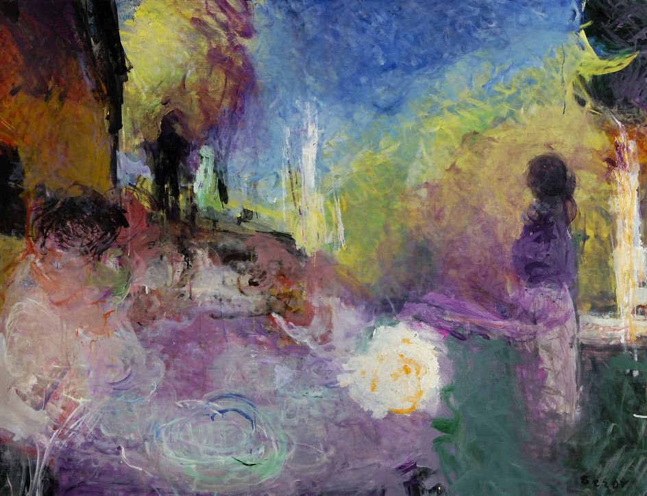 The Family at Breakfast Borgo Pace, 2004 60 x 78 ins. Oil on canvas © Sargy Mann