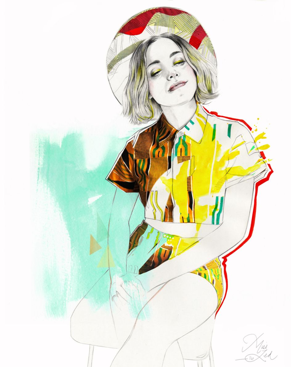 Nina : Illustration for Fashion, tuturial course co produced and directed by Miss Led