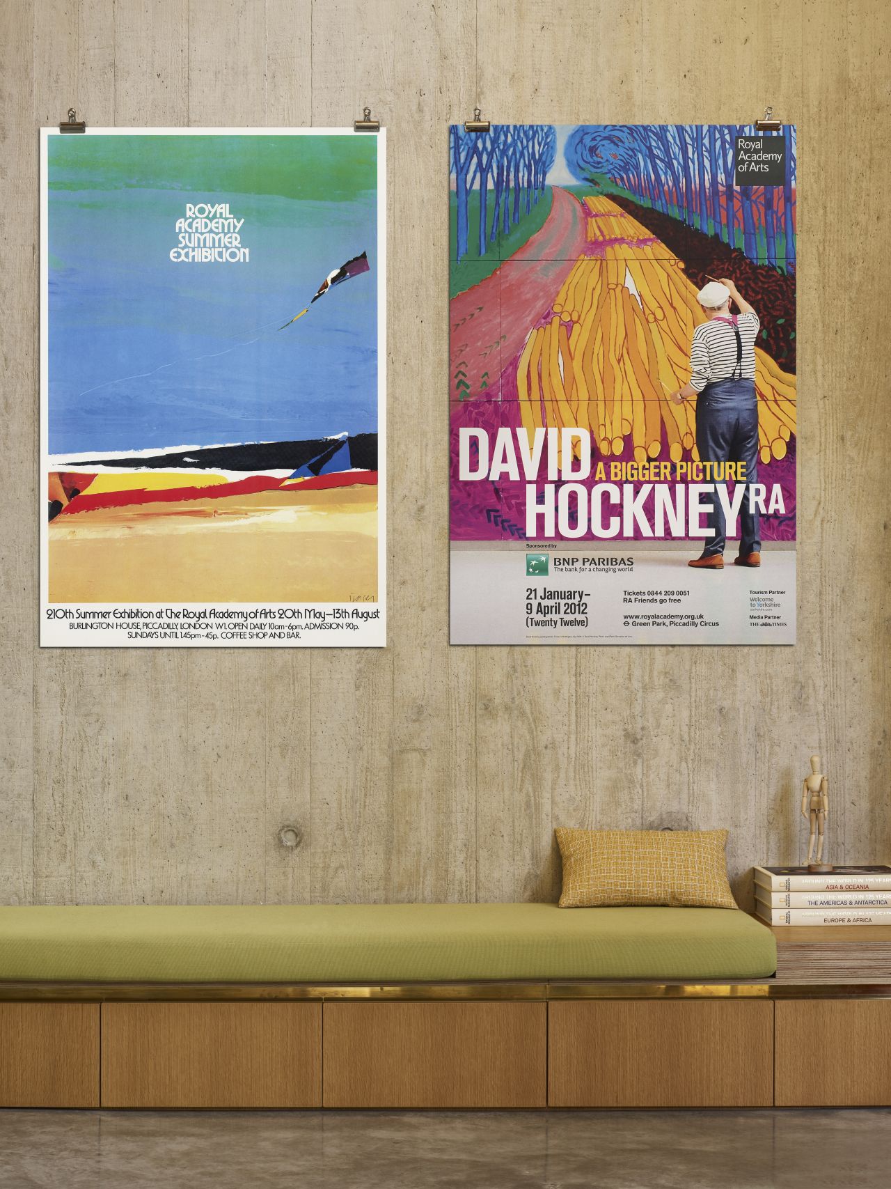 RA Summer Exhibition 1978 Epic Poster and RA David Hockney Exhibition 2012 Epic Poster