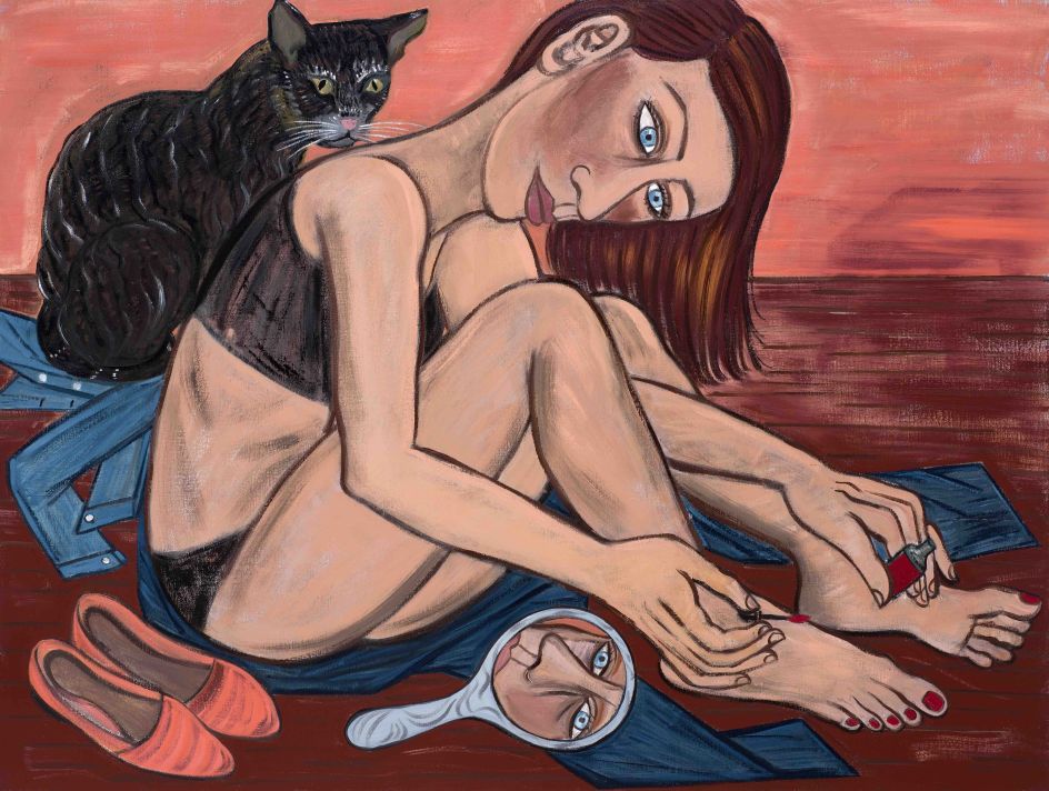 Eileen Cooper, 'Ritual', 2019, oil on canvas, 36 × 24 in (92 × 61 cm)