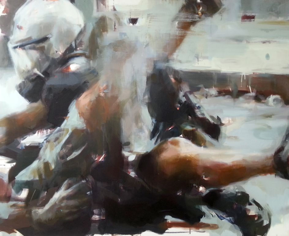 The Arrest, Oil on Canvas © Jérôme Lagarrigue