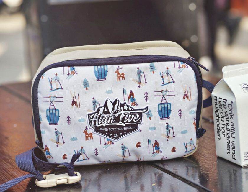 High Five ski festival merch.