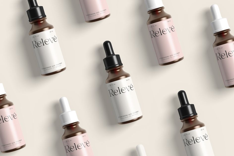 Relevé hair care packaging by Taylor Skurka