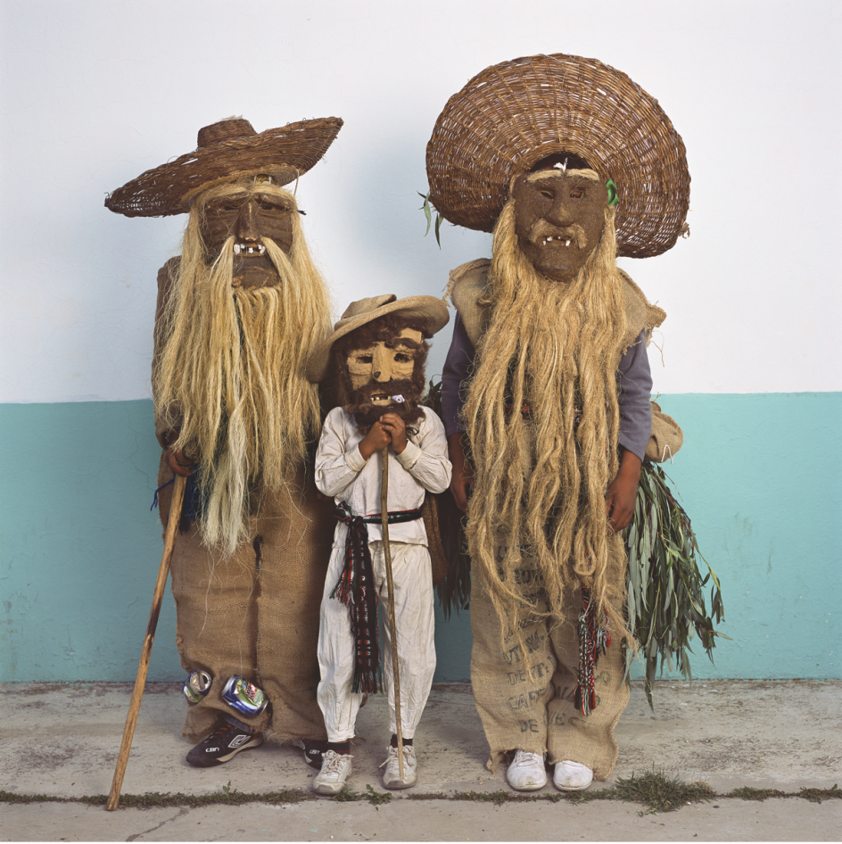 Family in Maguey Masks, 2016 © Phyllis Galembo: Mexico Masks & Rituals