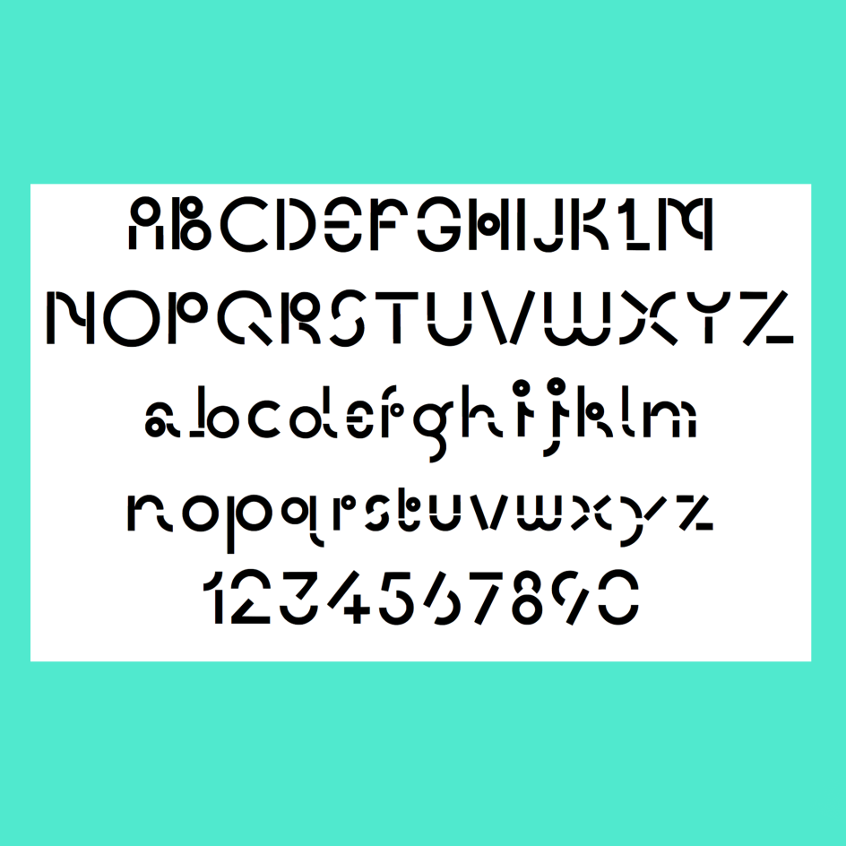 Cass degree show visual identity typeface