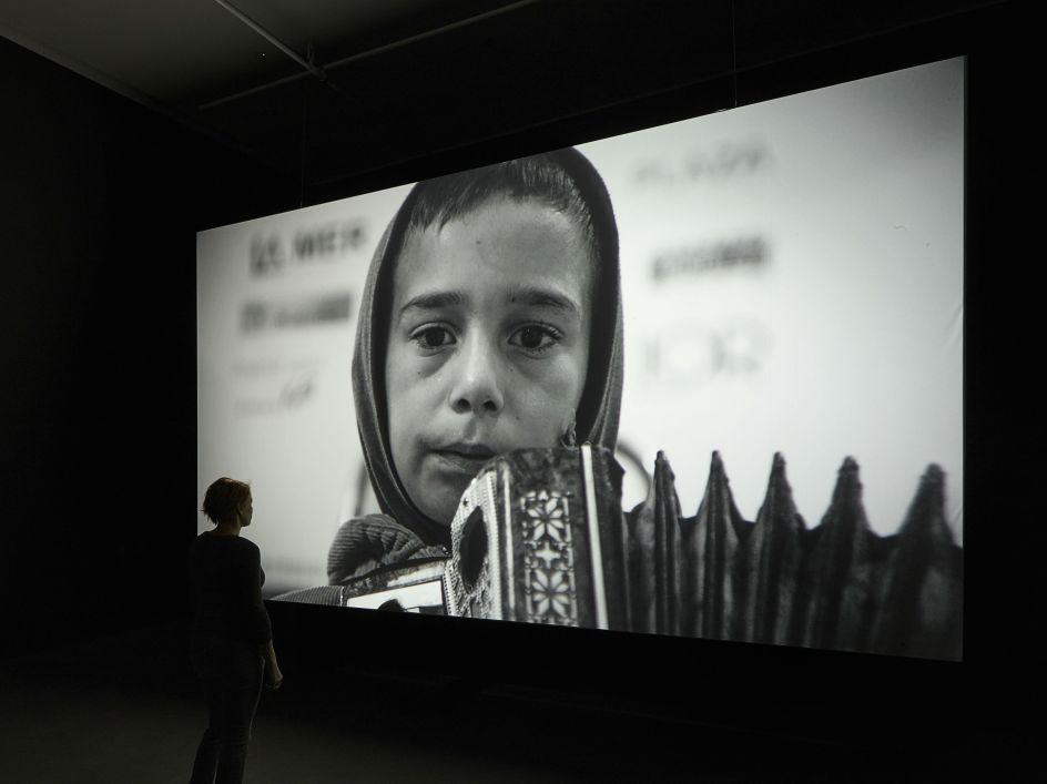 Installation shot of the work 'Muhamed (2016) in' Béla Tarr - Till the End of the World 