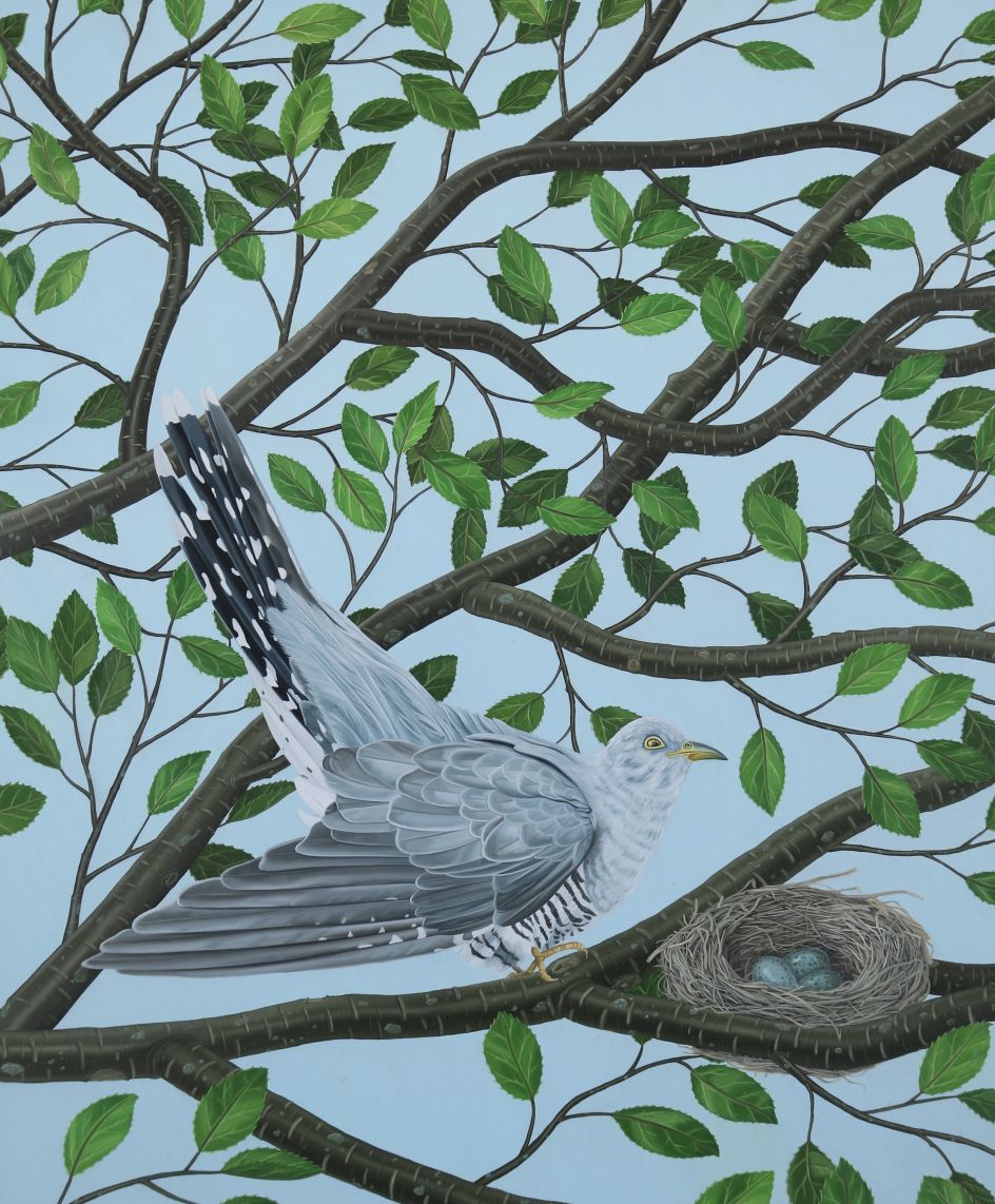 Tristan Pigott 'Half a Truth is a Whole Lie' 2020, Oil on board, 39.5 x 48 cm