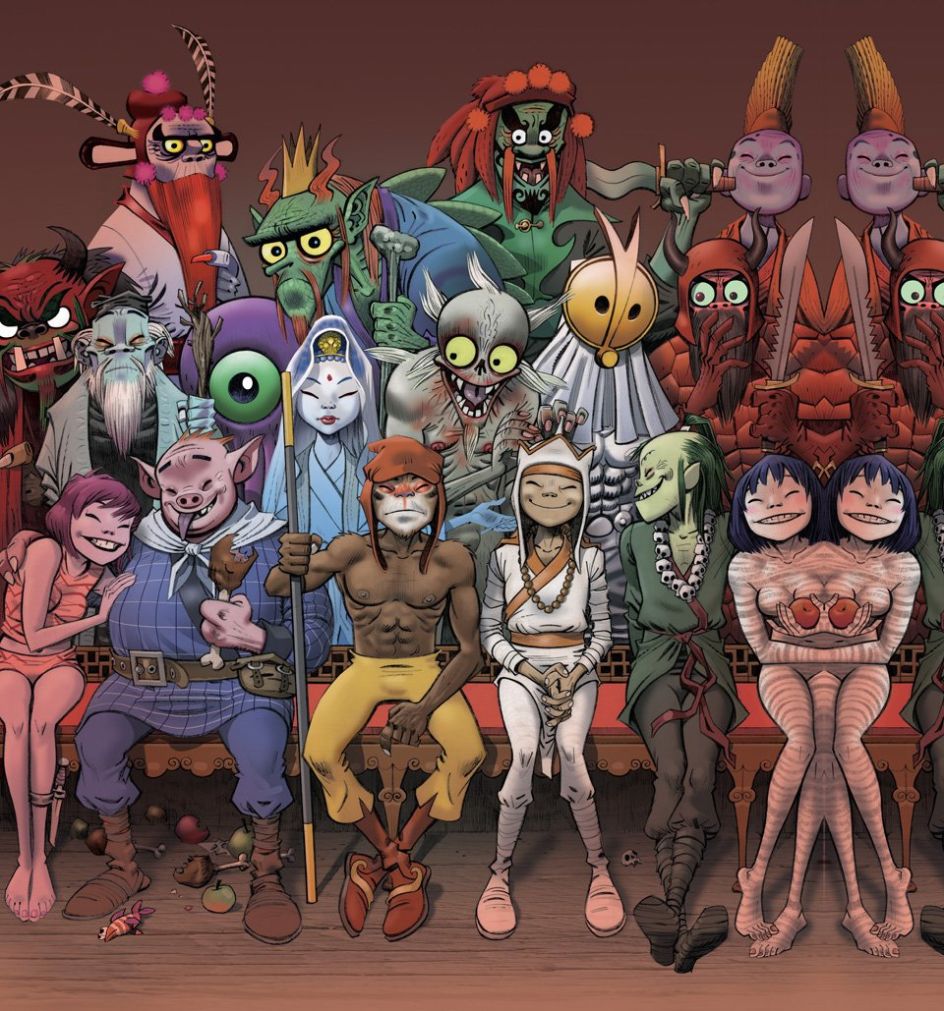 Original poster for the contemporary opera Monkey. Journey to the West, a translation of Wu Cheng’en’s 16th-century novel Journey to the West to the stage, a collaboration of Jamie Hewlett and Damon Albarn with Chinese theatre director Chen Shi-Zheng. 2004 | © Jamie Hewlett