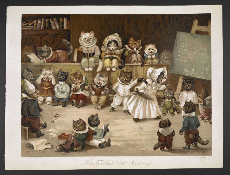 Mrs Tabitha's Cats Academy, London, Ernest Nister, 1892 (c) The British Library Board
